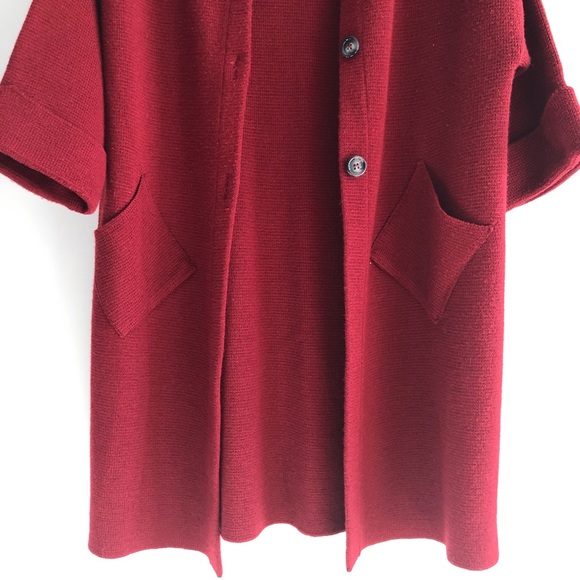 Long Italian Wool Blend Knit Sweater/Cardi/Coat - Picture 6 of 15